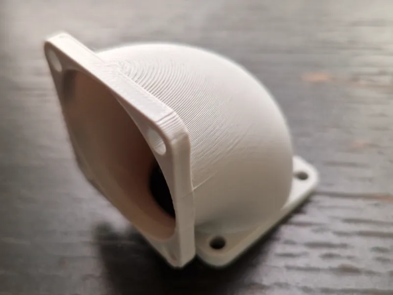 40mm 90° elbow adapter for PC Fan airflow routing
