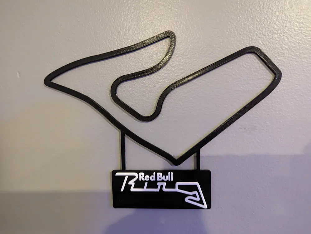 Red Bull Ring Track Map with Nameplate Wall Art by dakjones82 ...