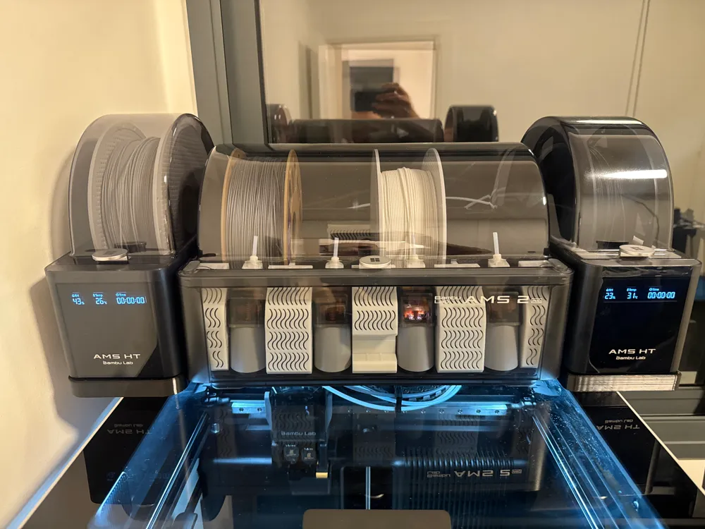 H2 Simple Dual AMS-HT Mount - Free 3D Print Model - MakerWorld