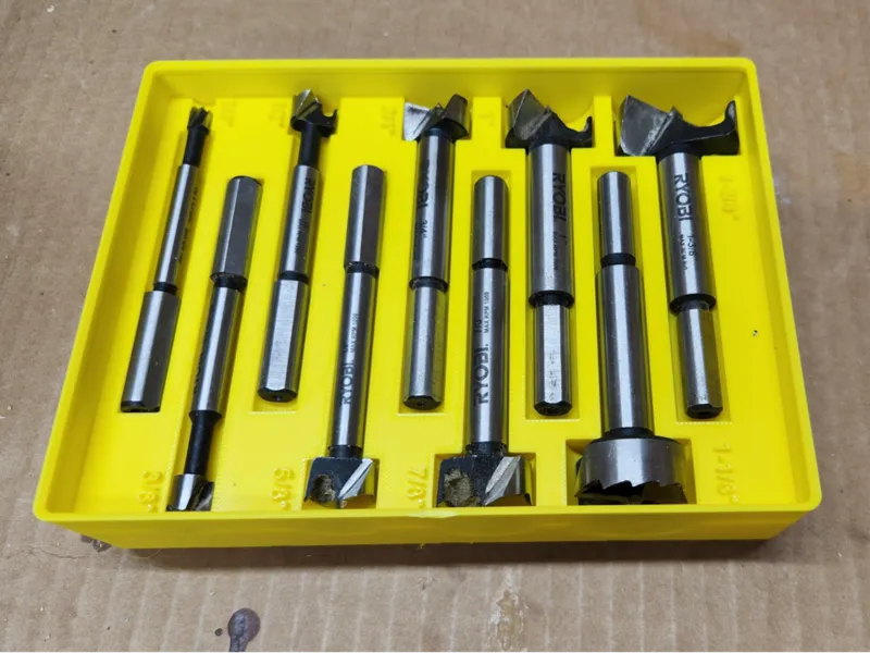 Gridfinity Custom  Forstner Bit Holder