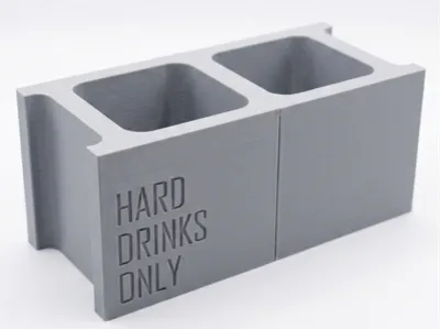 CINDER BLOCK CUP HOLDER