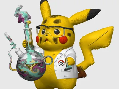 Pikachu as a Lab Technician – Detailed Collectible Figure
