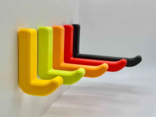 Wall hook for clothes, caps, bags, garden tools...