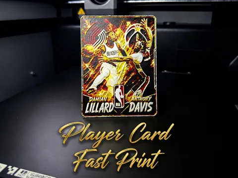 Modelo para impresión 3D: Damian Lillard & Anthony Davis Player Card — referencia de MakerWorld