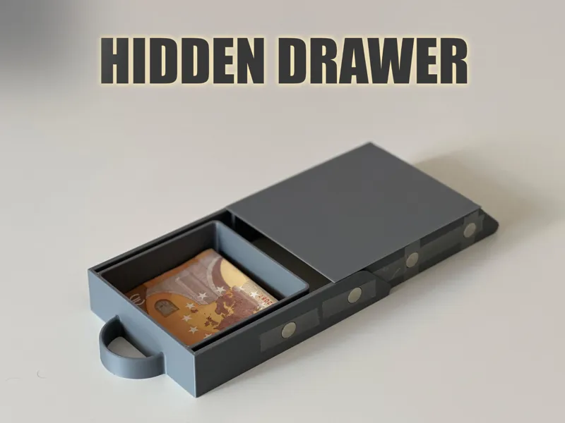 Hidden Drawer – Under-Desk Secret w. Magnetic Lock