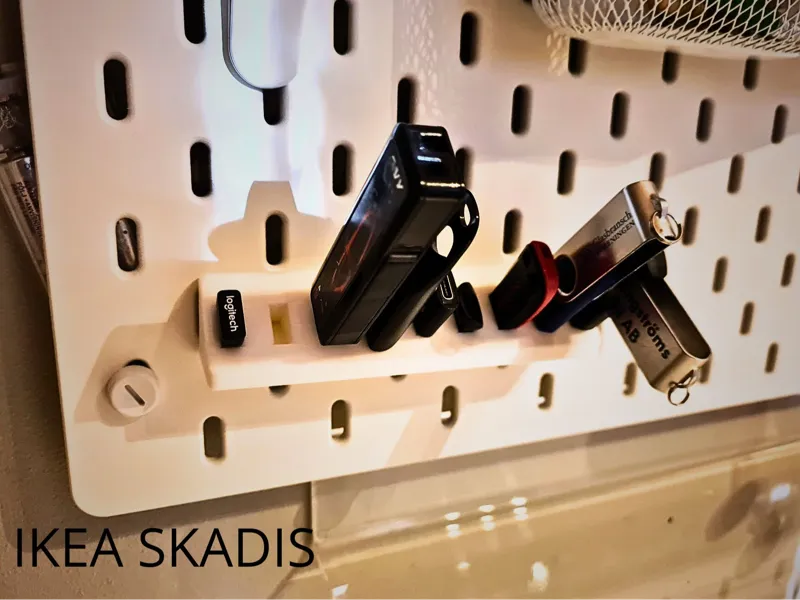 IKEA Skadis - 9 slot USB Holder