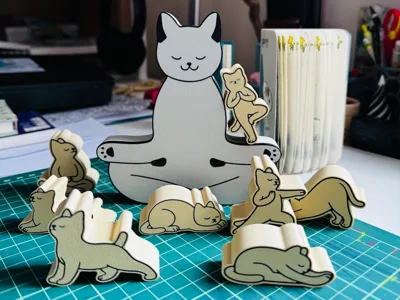 Cat-tastrophe: The Yoga Stacking Game!