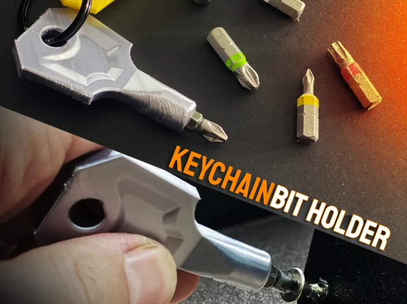 Bit holder keychain