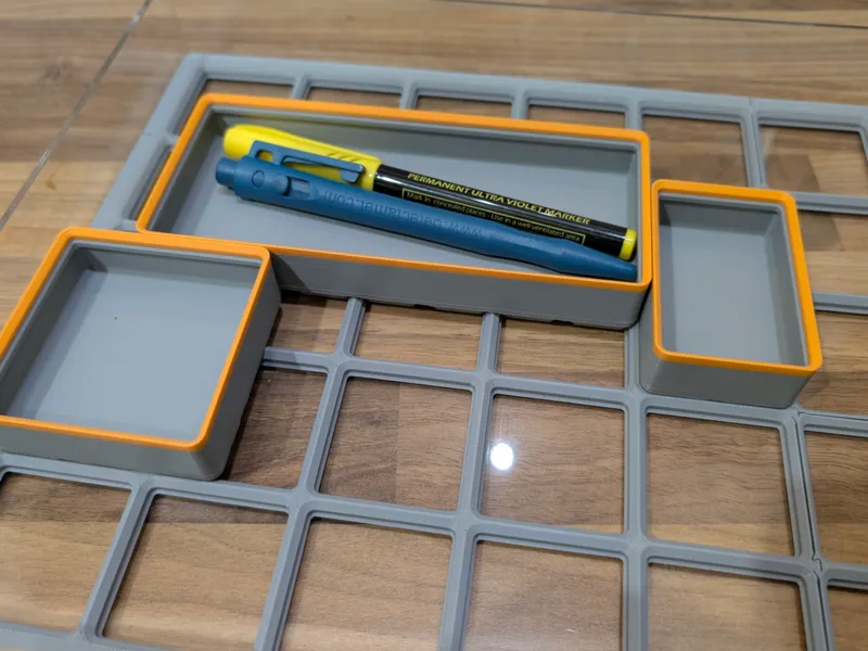 Gridfinity 1.5 Grid Low Profile Storage Box Bins