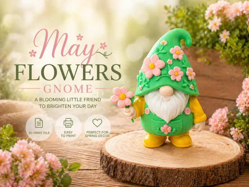 May Flowers Gnome 