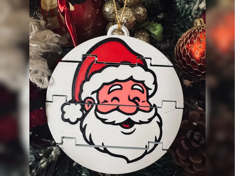 Palla di Natale Babbo Natale pieghevole