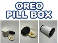 Large and Small Oreo Pill Box 3 plates