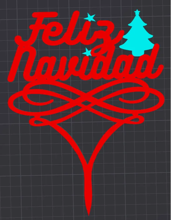 Topper Felíz Navidad