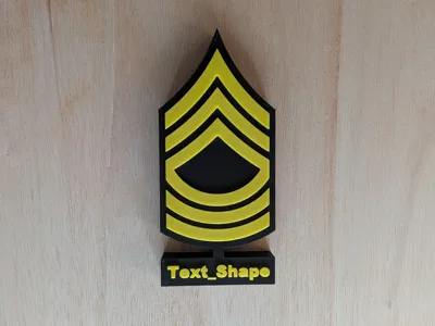 ARMY Master Sergeant E8 Stand