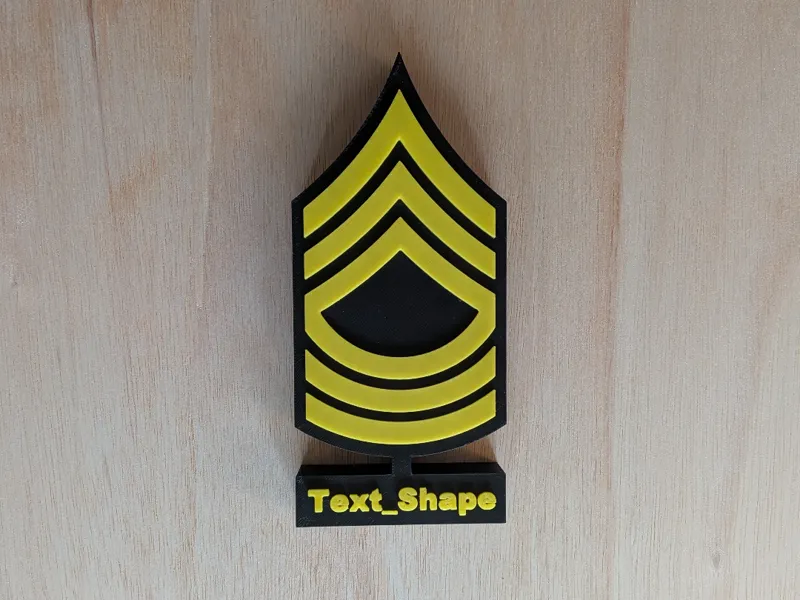 ARMY Master Sergeant E8 Stand