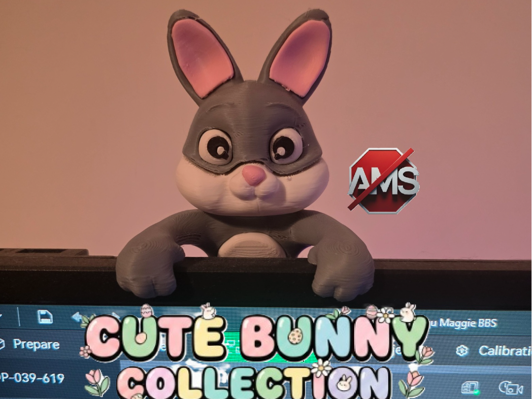 Cute Bunny Monitor Buddy
