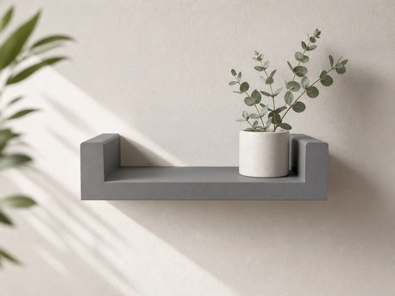 Parametric Wall Shelf with Hidden Keyhole Mount view 3