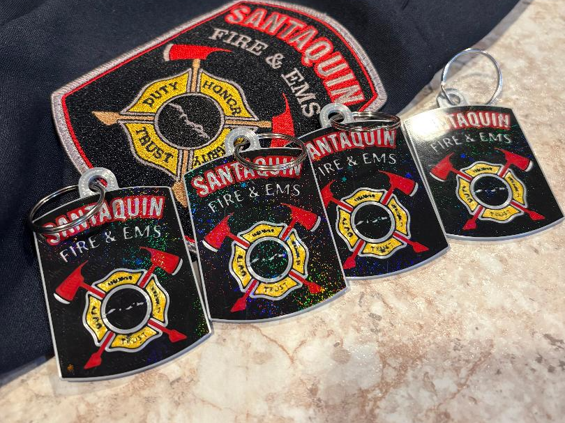 Santaquin Fire Department Keychain/Backpack Tag