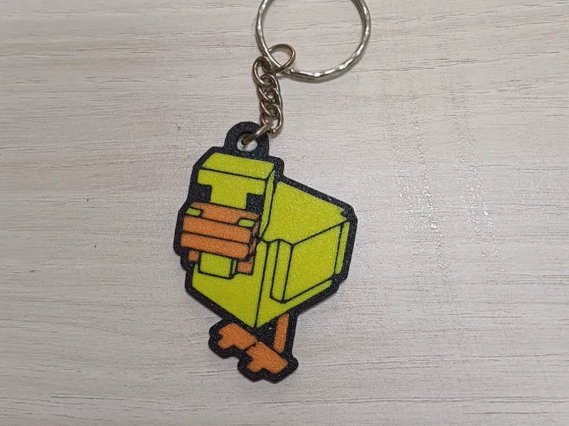 minecraft duck keychain