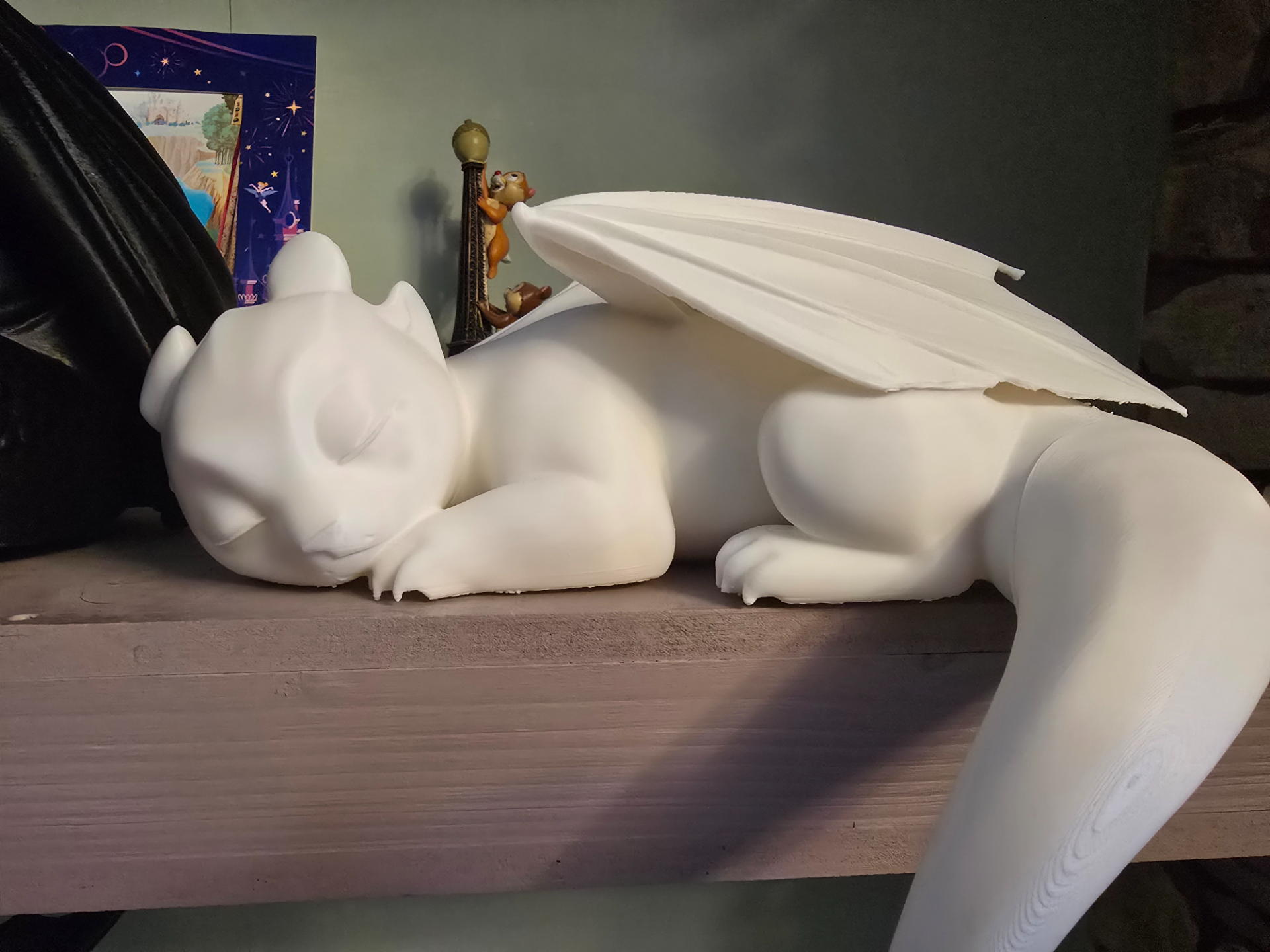 Sleeping Light Fury Shelf Critter