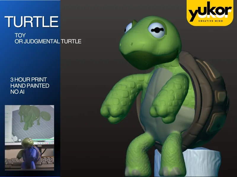 TURTLE TOY and judgmental like umarell