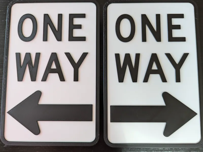 one way signs