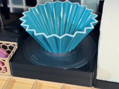 Gridfinity Origami Coffee Dripper Holder
