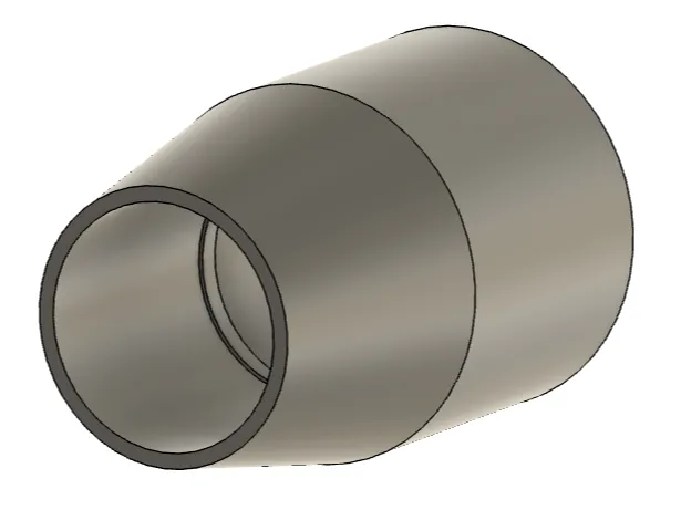 Shop Vac Hose Adapter (Customizable in Fusion)
