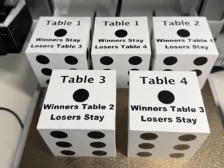 Bunco Die table markers