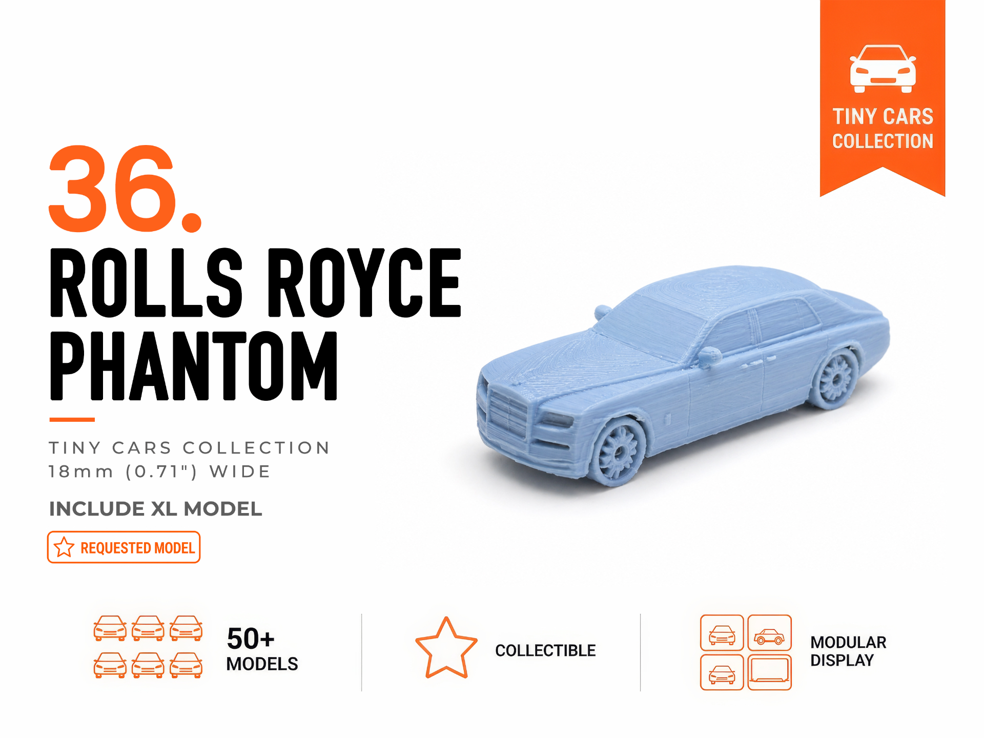 Tiny Rolls Royce Phantom - Mini Cars Series