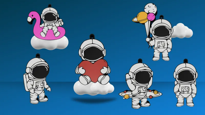 Portachiavi Astronauti