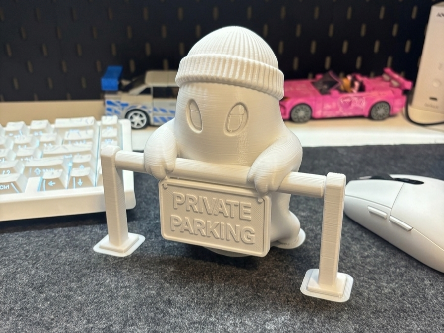 Private Parking Ghost | Cool JDM Beanie Figure