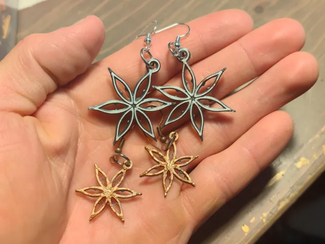 Gothic Flower Earrings