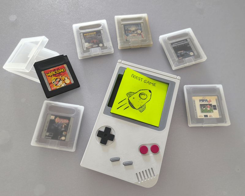 Retro Nintendo Game Boy Post-it Container