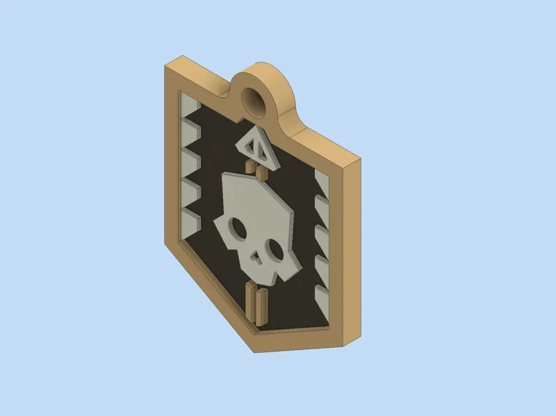 Helldivers 2 Burier of Heads keychain