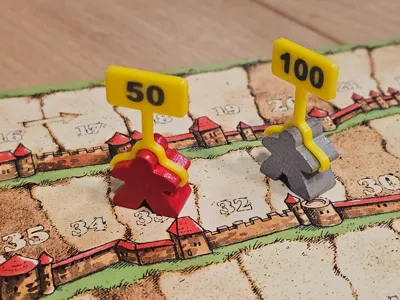Carcassonne Score sign / flag 