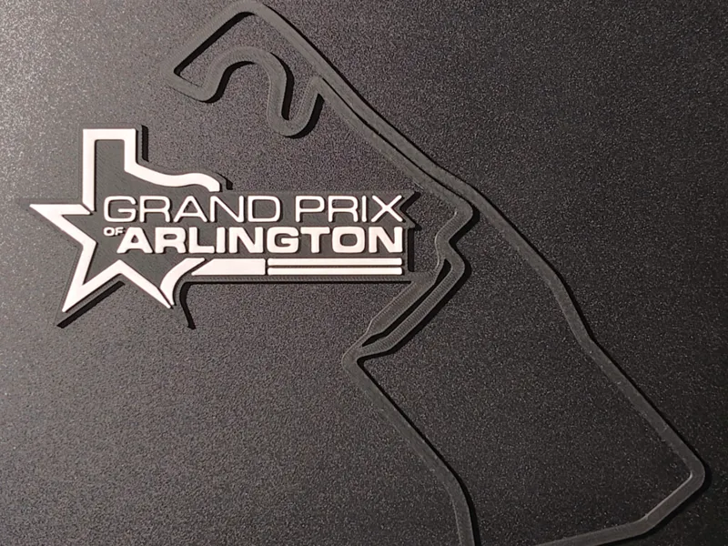 Arlington GP Track Map Wall Art