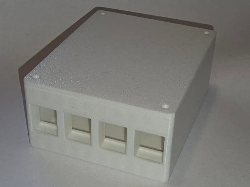 Keystone jack wallbox for network cabling