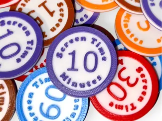 Screen Time Tokens – 5, 10, 15, 30 & 60 Minutes