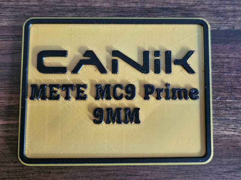 Canik MC9 Prime Case Label – DSLeaf Insert