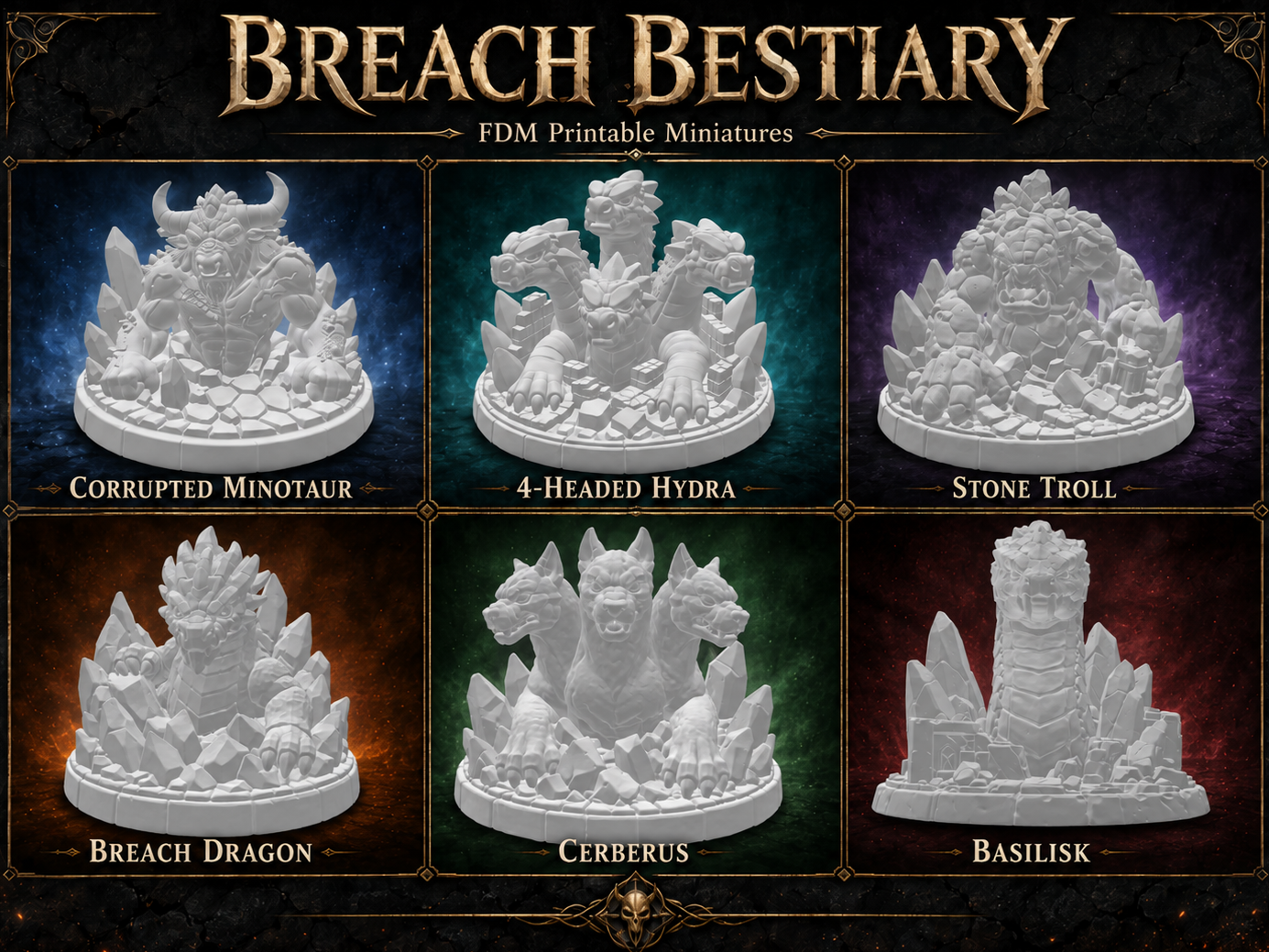 Breach Bestiary: FDM Monster Miniature Pack Bundle