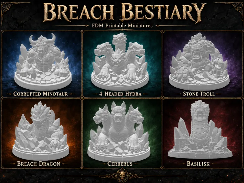 Breach Bestiary: FDM Monster Miniature Pack Bundle
