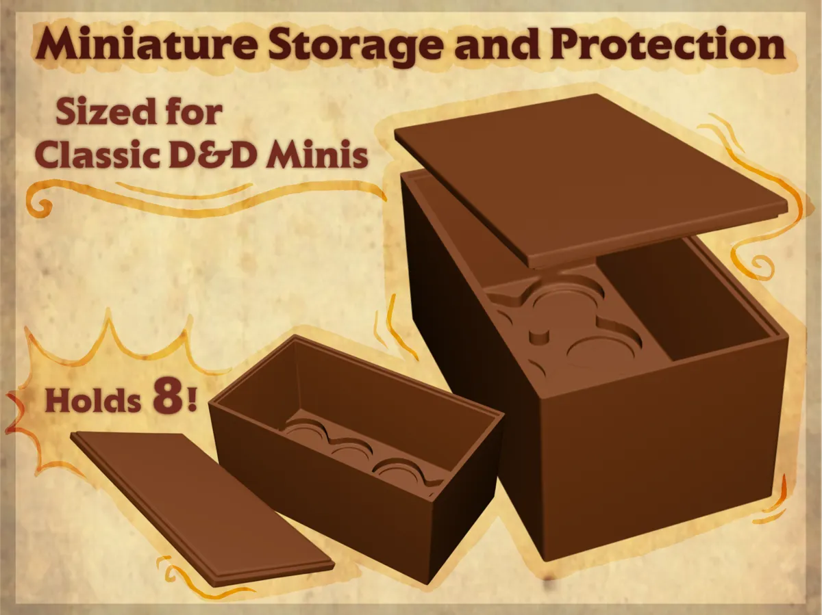 TTRPG Miniature Storage Box - Free 3D Print Model - MakerWorld
