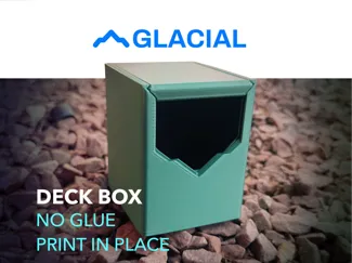 Glacial - MTG Magic Deck Box - 100+ Double Sleeved