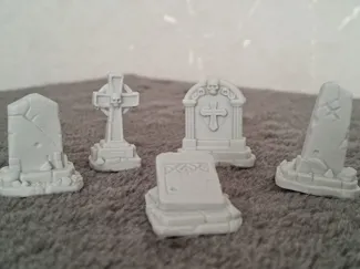 DnD gravestone set terrain prop