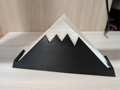 Mountain-shaped napkin holder