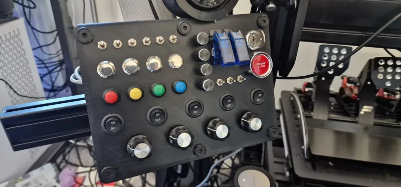 Sim Racing - Button Box - Housing & Lid - M6 Bolts & Extrusion
