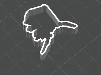 Alaska shaped Clay\Other Cookie Cutter