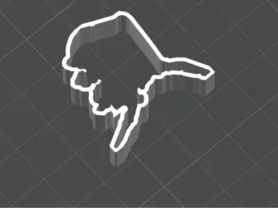 Alaska shaped Clay\Other Cookie Cutter