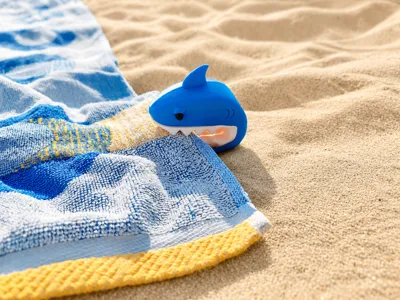 Shark Towel Holder for the Beach (NO AMS)